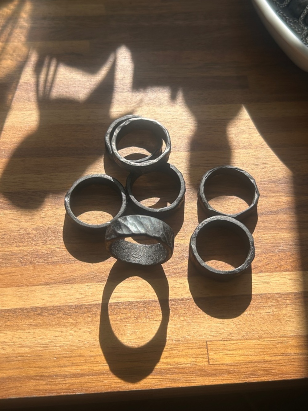 Handcrafted Dark Metal Rings - Multiple Available
